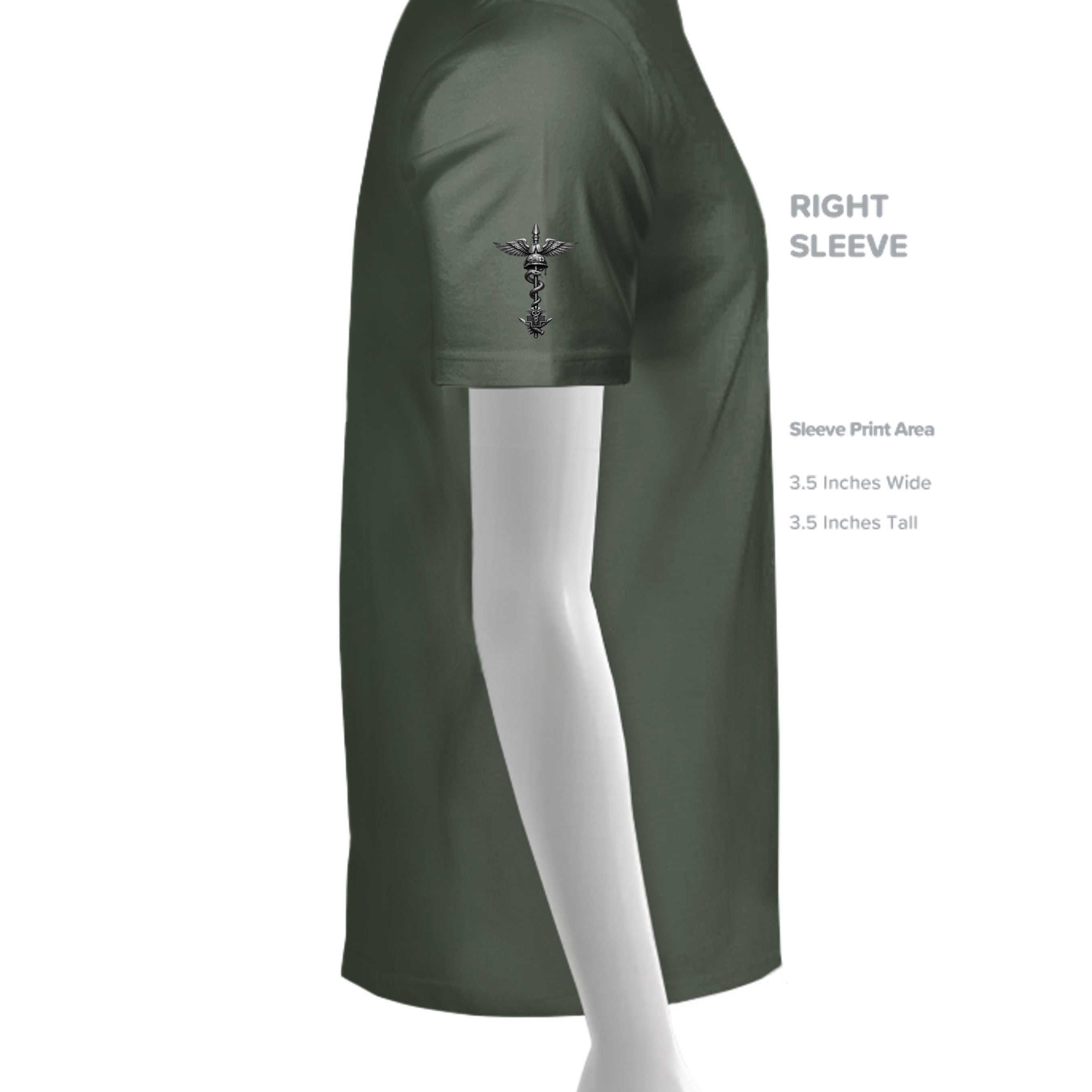 Heathered Forest Green - DM130 - SLEEVE_RIGHT