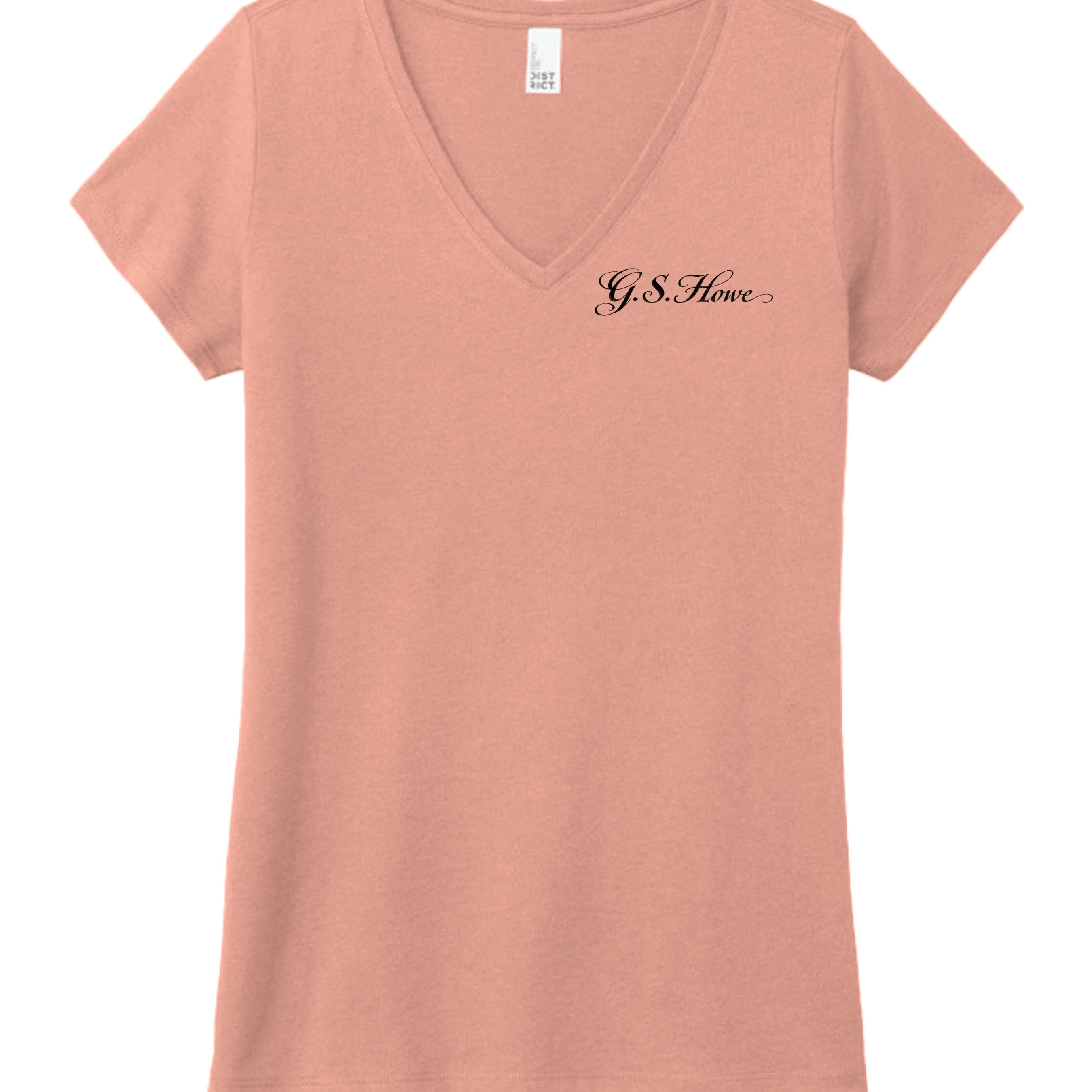Heathered Dusty Peach - DM1350L - FRONT