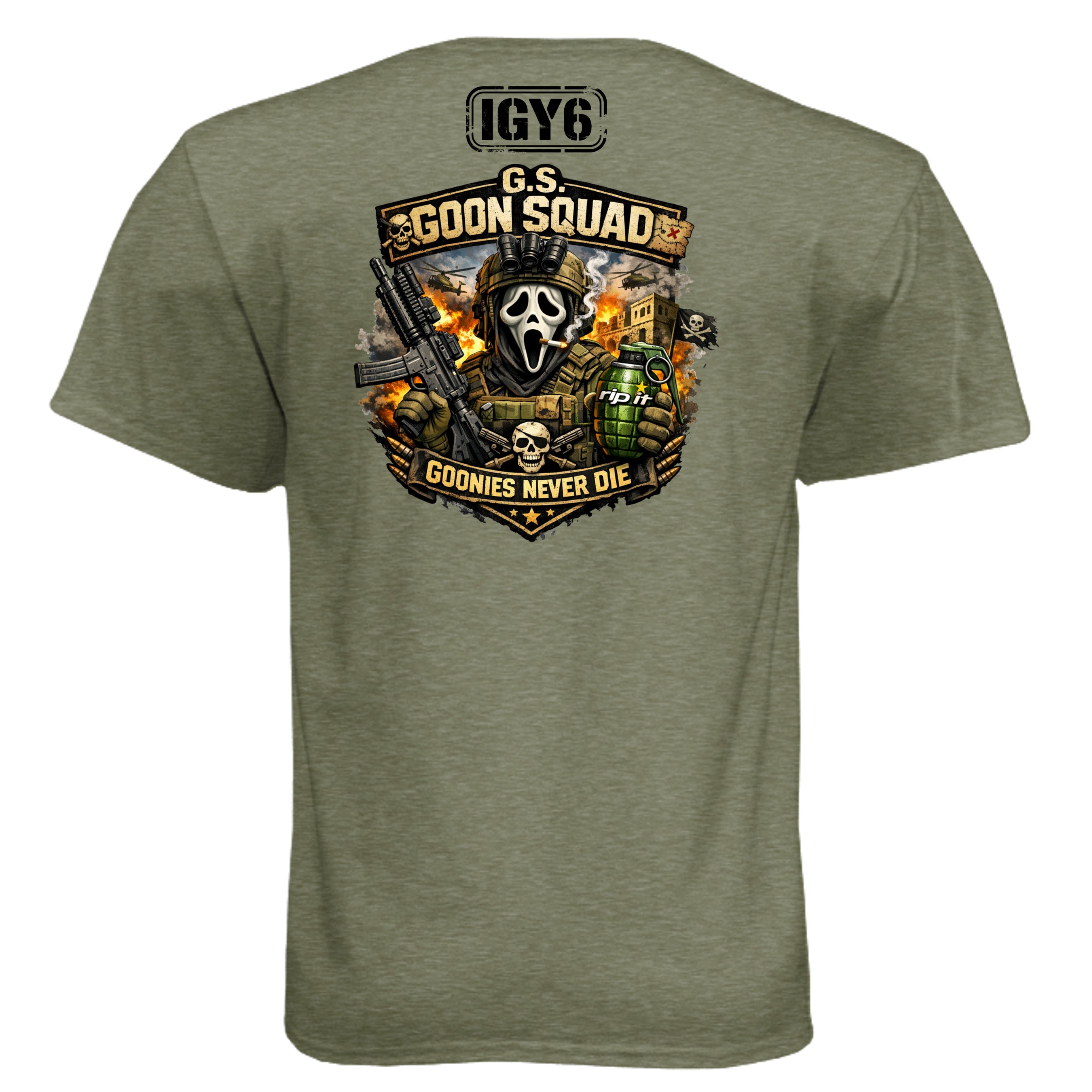 MILITARY GREEN - 6010 - BACK